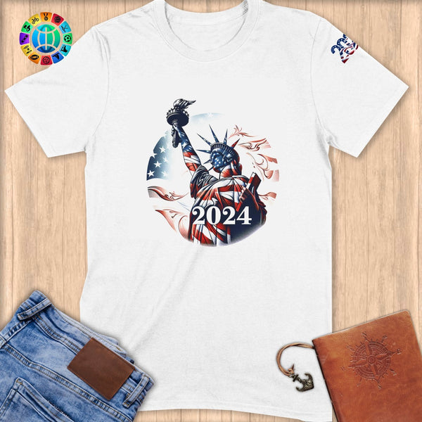 Physical Item S / White 2024-3~Limited Edition 2024 "USA Excellence" ~ Softstyle T-Shirt