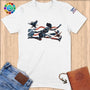 Physical Item S / White American Eagle Soars ~ Limited Edition "USA Excellence" ~ Softstyle T-Shirt