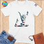 Physical Item S / White American Liberty Gymnast ~ Limited Edition "USA Excellence" ~ Softstyle T-Shirt