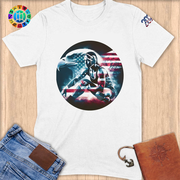 Physical Item S / White Athletic Dreams~Limited Edition 2024 "USA Excellence" ~ Softstyle T-Shirt