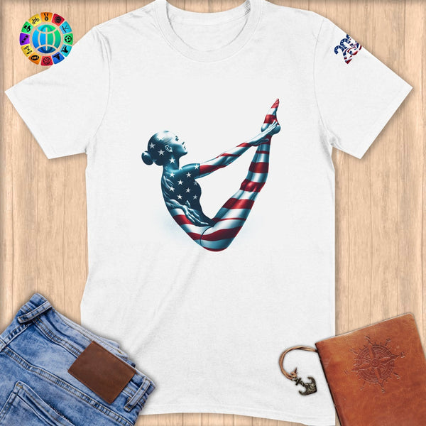 Physical Item S / White Diving Poise~Limited Edition 2024 "USA Excellence" ~ Softstyle T-Shirt