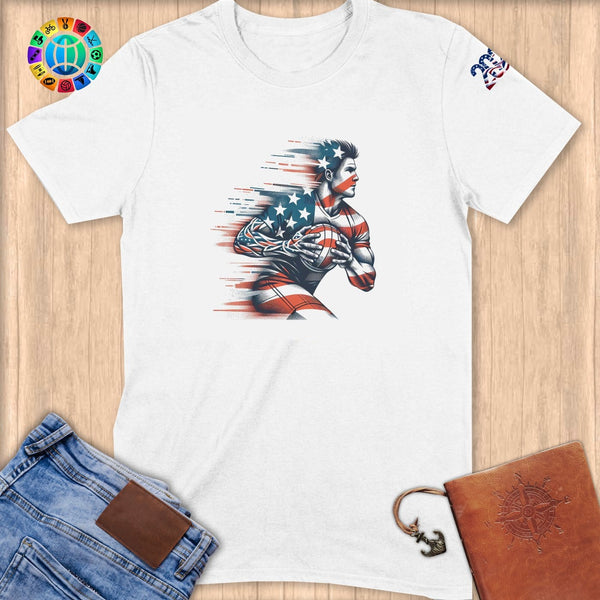 Physical Item S / White Handball Sensation ~ Limited Edition 2024 "USA Excellence" ~ Softstyle T-Shirt