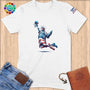Physical Item S / White Liberty Dunks ~ Limited Edition "USA Excellence" ~ Softstyle T-Shirt