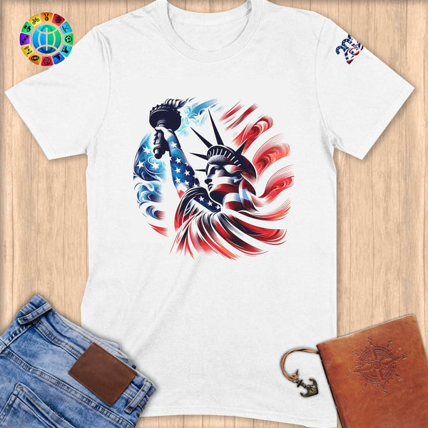 Physical Item S / White Liberty Skies~Limited Edition 2024 "USA Excellence" ~ Softstyle T-Shirt