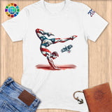 Physical Item S / White Patriotic Gymnast and Eagle ~ Limited Edition
