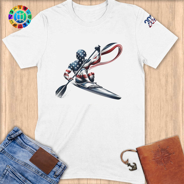 Physical Item S / White Rowing Champ ~ Limited Edition 2024 "USA Excellence" ~ Softstyle T-Shirt