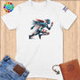 Physical Item S / White Running Patriot Eagle~Limited Edition 2024 "USA Excellence" ~ Softstyle T-Shirt