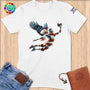Physical Item S / White Soaring Eagle Volleyball ~ Limited Edition "USA Excellence" ~ Softstyle T-Shirt