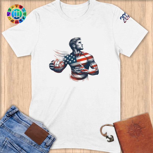 Physical Item S / White USA Handball Champ ~ Limited Edition 2024 "USA Excellence" ~ Softstyle T-Shirt