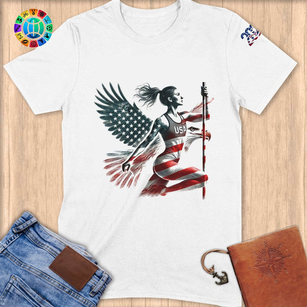 Physical Item S / White Vaulted Wings~Limited Edition 2024 "USA Excellence" ~ Softstyle T-Shirt