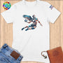 Physical Item S / White American Volleyball Eagle~Limited Edition 2024 "USA Excellence" ~ Softstyle T-Shirt
