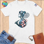 Physical Item S / White Badminton Glory ~ Limited Edition 2024 "USA Excellence" ~ Softstyle T-Shirt