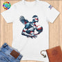 Physical Item S / White Basketball Eagle ~ Limited Edition "USA Excellence" ~ Softstyle T-Shirt