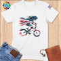 Physical Item S / White BMX Liberty ~ Limited Edition 2024 "USA Excellence" ~ Softstyle T-Shirt