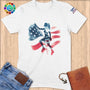 Physical Item S / White Climbing Strength ~ Limited Edition 2024 "USA Excellence" ~ Softstyle T-Shirt