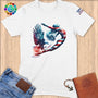 Physical Item S / White Diving Freedom~Limited Edition 2024 "USA Excellence" ~ Softstyle T-Shirt