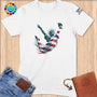 Physical Item S / White Diving Freedom ~ Limited Edition 2024 "USA Excellence" ~ Softstyle T-Shirt