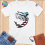 Physical Item S / White Diving Freedom ~ Limited Edition 2024 "USA Excellence" ~ Softstyle T-Shirt