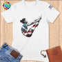 Physical Item S / White Diving Sensation~Limited Edition 2024 "USA Excellence" ~ Softstyle T-Shirt
