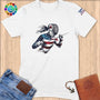 Physical Item S / White Fencing Pride ~ Limited Edition 2024 "USA Excellence" ~ Softstyle T-Shirt