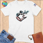 Physical Item S / White Freedom Dive Eagle Artistic~Limited Edition 2024 "USA Excellence" ~ Softstyle T-Shirt