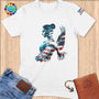 Physical Item S / White Gymnast's Reflection ~ Limited Edition "USA Excellence" ~ Softstyle T-Shirt