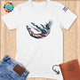Physical Item S / White High Diving Statue Liberty~Limited Edition 2024 "USA Excellence" ~ Softstyle T-Shirt