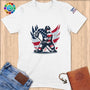 Physical Item S / White Hockey Wings ~ Limited Edition 2024 "USA Excellence" ~ Softstyle T-Shirt