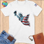 Physical Item S / White Liberty Diving ~ Limited Edition 2024 "USA Excellence" ~ Softstyle T-Shirt