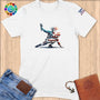 Physical Item S / White Liberty Torch Athlete~Limited Edition 2024 "USA Excellence" ~ Softstyle T-Shirt