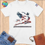 Physical Item S / White Majestic Eagle Gymnastic Form ~ Limited Edition "USA Excellence" ~ Softstyle T-Shirt