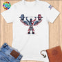 Physical Item S / White Power Eagle ~ Limited Edition "USA Excellence" ~ Softstyle T-Shirt