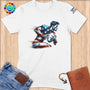 Physical Item S / White Rugby Sensation ~ Limited Edition 2024 "USA Excellence" ~ Softstyle T-Shirt