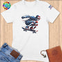 Physical Item S / White Skateboarder Pride ~ Limited Edition 2024 "USA Excellence" ~ Softstyle T-Shirt