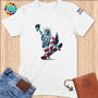 Physical Item S / White Skateboarding Freedom ~ Limited Edition 2024 "USA Excellence" ~ Softstyle T-Shirt