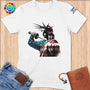 Physical Item S / White Stars Fencing ~ Limited Edition 2024 "USA Excellence" ~ Softstyle T-Shirt