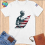 Physical Item S / White Surfing America ~ Limited Edition 2024 "USA Excellence" ~ Softstyle T-Shirt