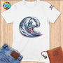 Physical Item S / White Surfing Liberty ~ Limited Edition 2024 "USA Excellence" ~ Softstyle T-Shirt