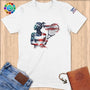 Physical Item S / White Tennis Glow ~ Limited Edition 2024 "USA Excellence" ~ Softstyle T-Shirt