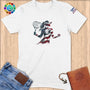 Physical Item S / White Tennis Player Eagle~Limited Edition 2024 "USA Excellence" ~ Softstyle T-Shirt