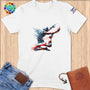 Physical Item S / White Trampoline Glory ~ Limited Edition 2024 "USA Excellence" ~ Softstyle T-Shirt