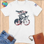 Physical Item S / White Triathlete Spin~Limited Edition 2024 "USA Excellence" ~ Softstyle T-Shirt