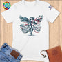 Physical Item S / White Winged Athlete~Limited Edition 2024 "USA Excellence" ~ Softstyle T-Shirt